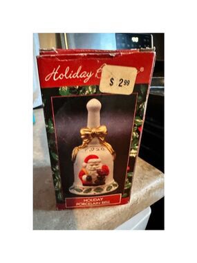 Holiday Boutique Vintage Porcelain Collectors 1995 1920 Christmas Bell Ornament